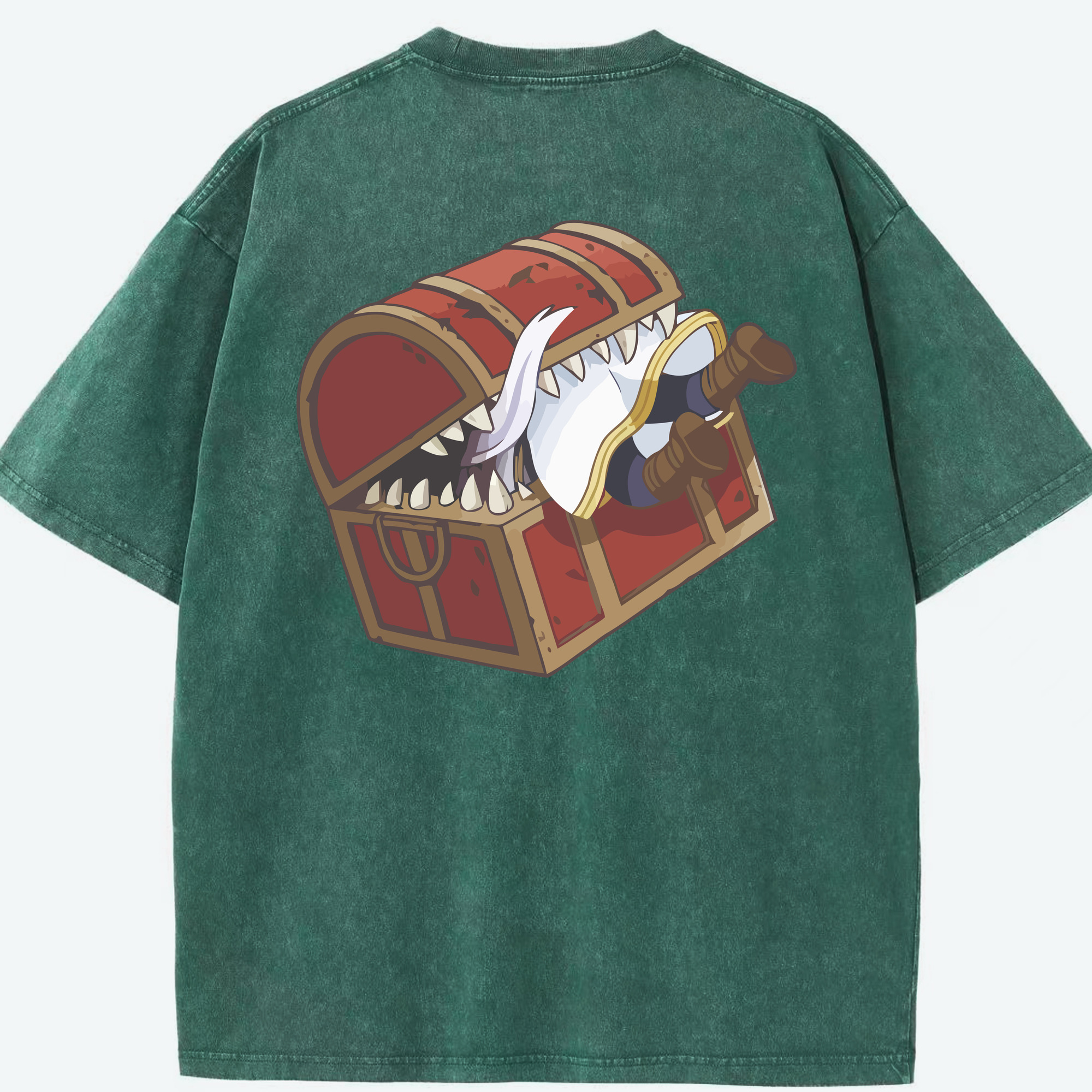 （画像用） 葬送のフリーレン Frieren 綿100% ヴィンテージ風 半袖Tシャツ（背面プリント）
